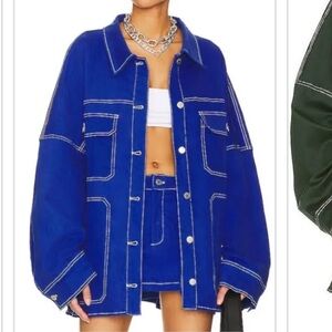 BY.DYLN Cobalt Oversized Jacket